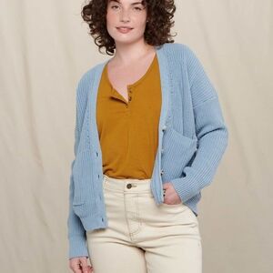 Toad & Co - Bianca Knit Button Up 100% Cotton Cardigan - Small